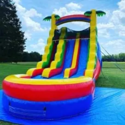 18ft Dual Lane Rainbow slide