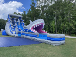 20ft double lane 2 piece SHARK ATTACK HYBRID water slide